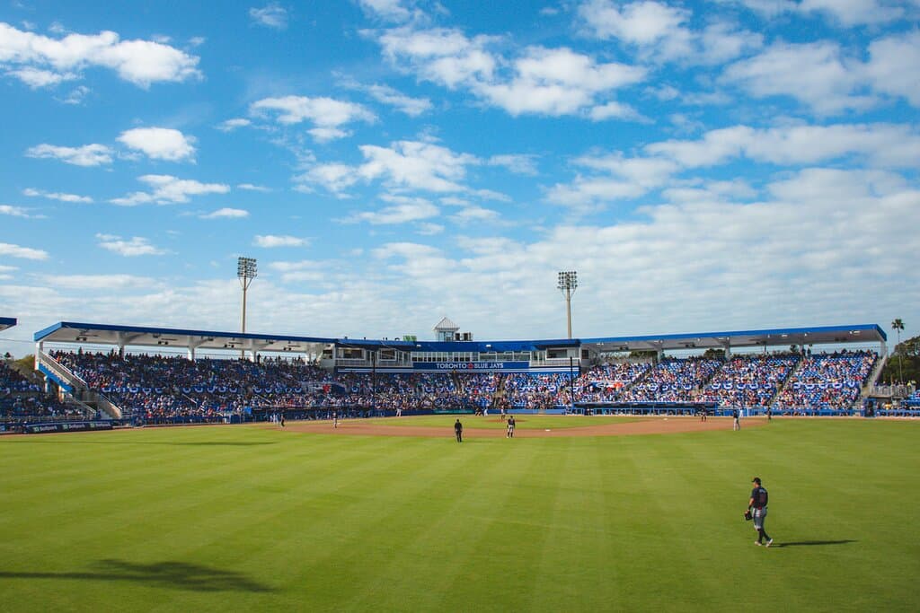 View of field from the WestJet Flight Deck in RF.