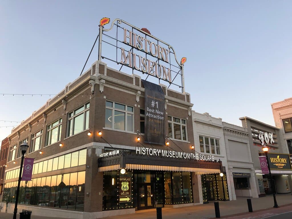 Located on historic Route 66, the new History Museum on the Square was named #1 Best New Attraction in America by the readers of USA Today!