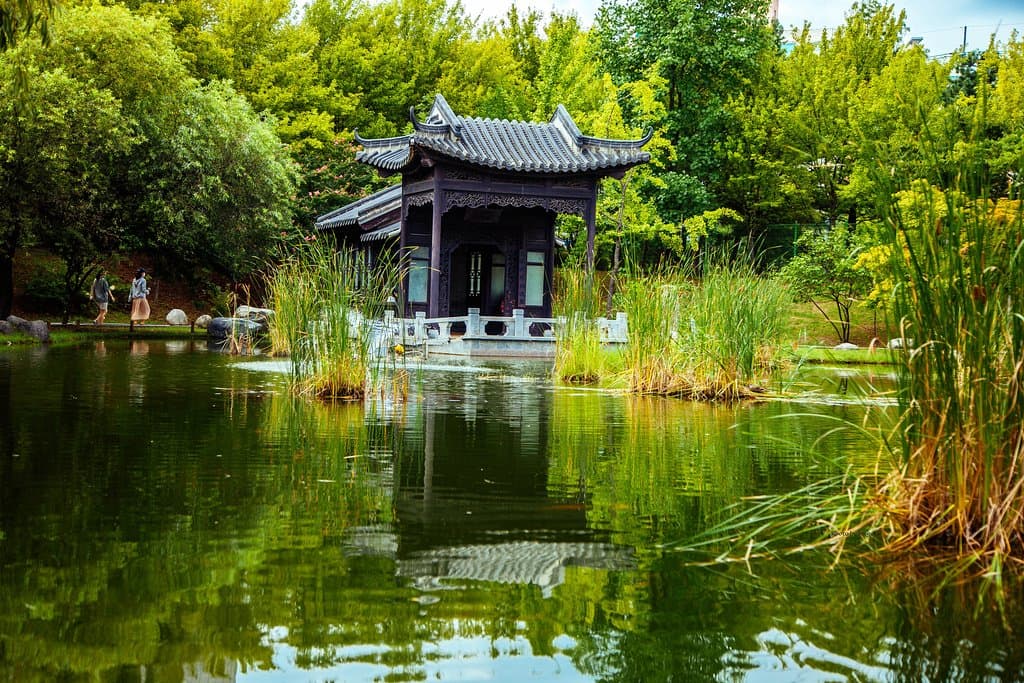 Живописный пруд )