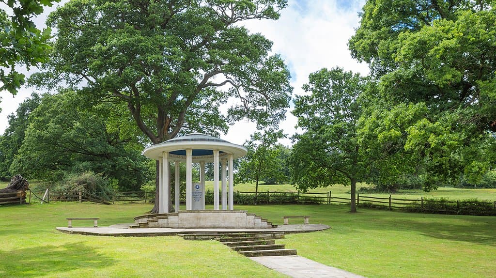 The Magna Carta memorial at Runnymede