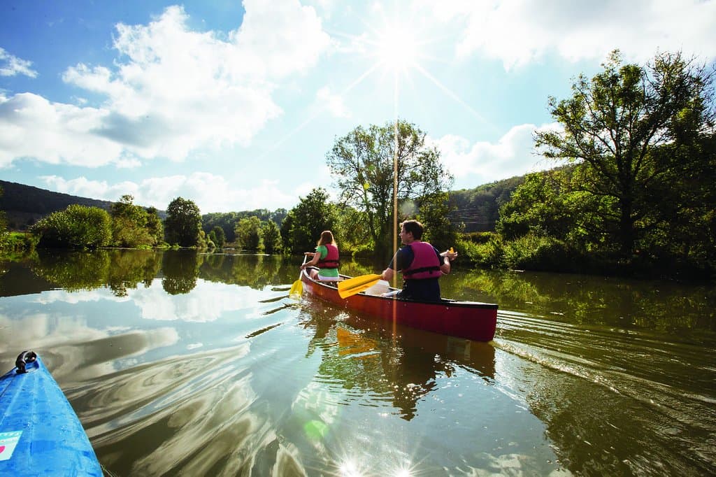 Paddler auf der Altmühl