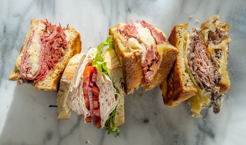 Four of our signature sandwiches