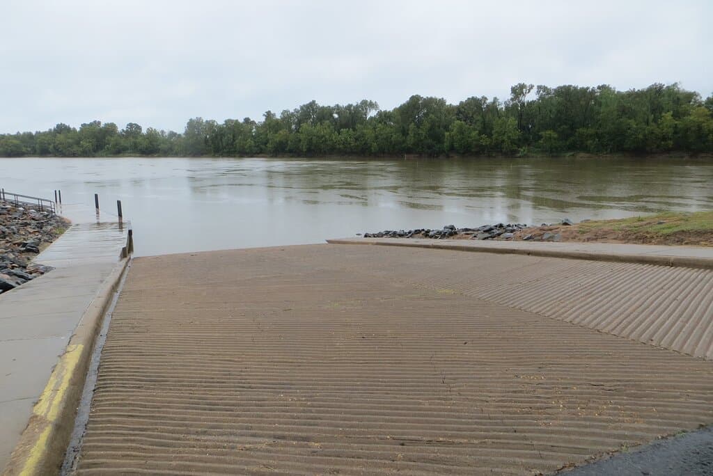 Boat ramp, fishing and picnic area. Arthur R Teague Multi-Use Trail,  Bossier City, LA , Sep 2020