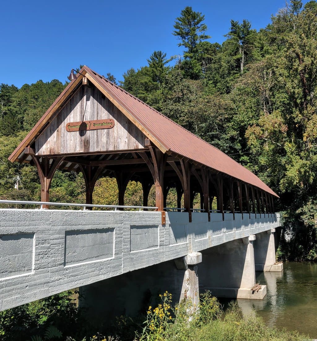 Sunshine covered bridge.