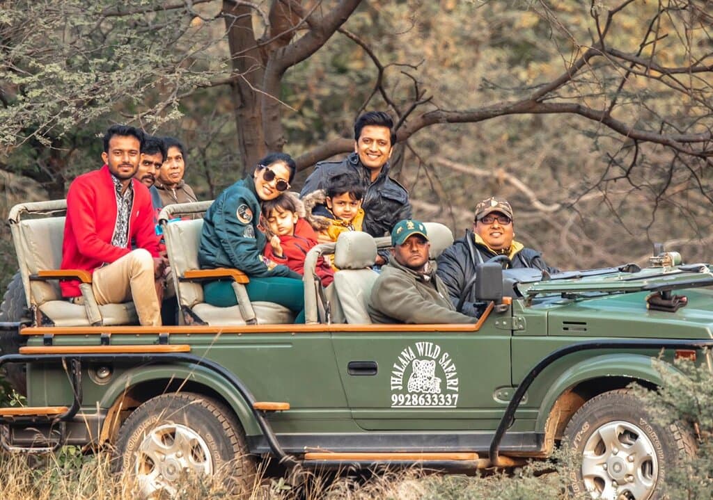 safari in jhalana with ritesh deshmukh
