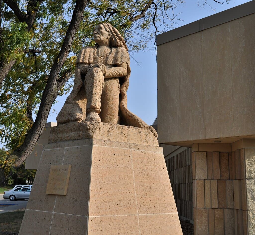 Winter Warrior looks on