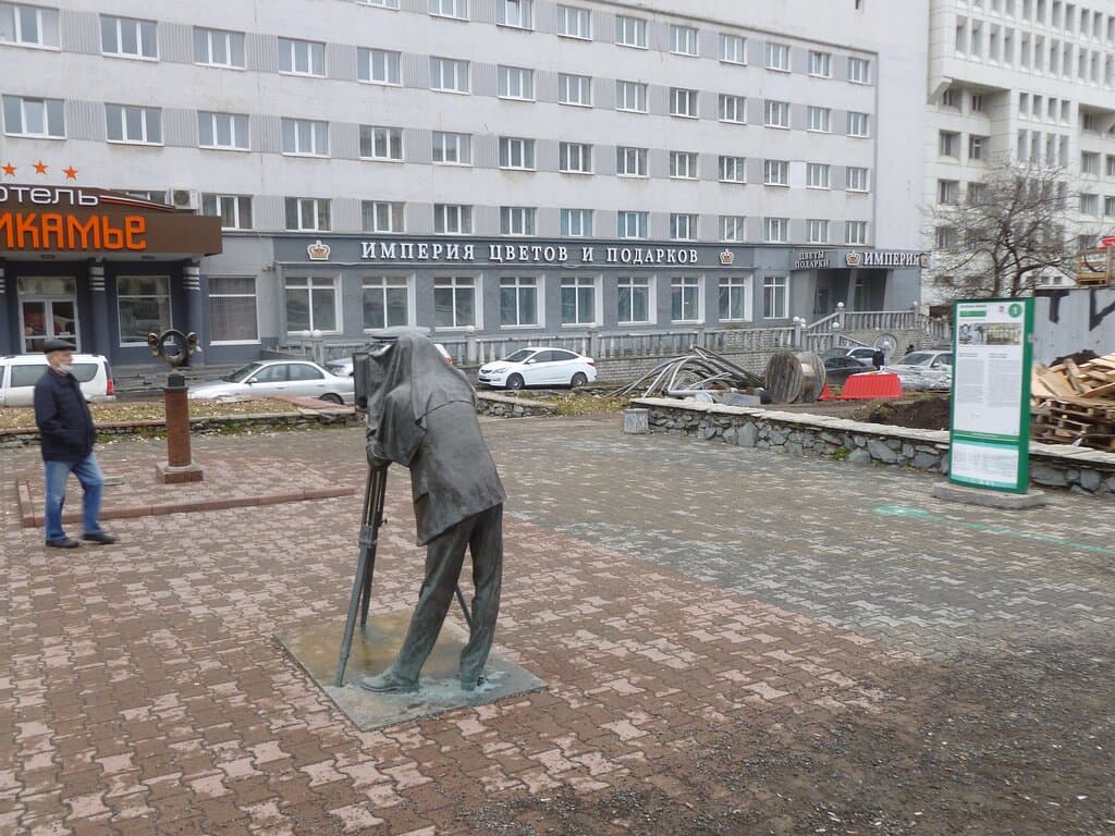 Начало Зелёной линии - от отеля Прикамье.