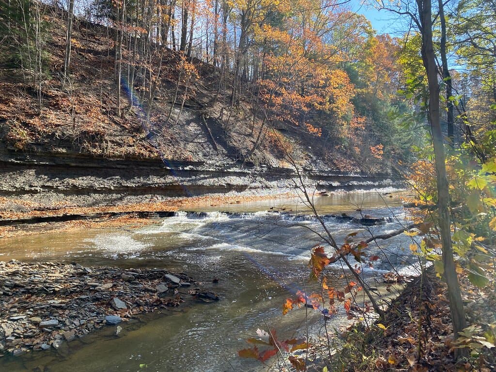 Another view of the creek on the Bluebell Valley Trail in early November