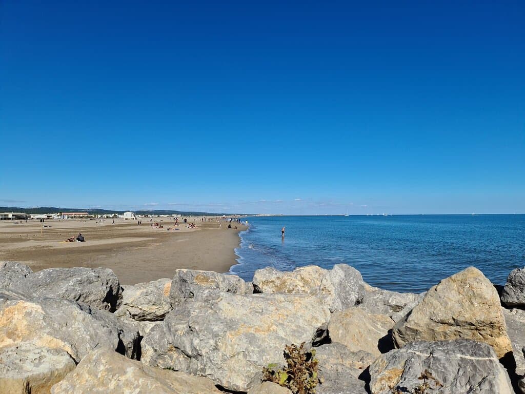 Fin octobre 2020, la plage des Chalets ...