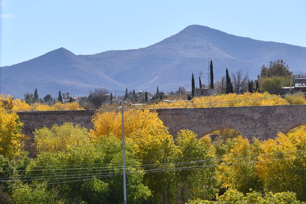 Small portion of Aquaduct that provided water from nearby springs. It ran approx. 6 miles ( 2 leagues) from the source.