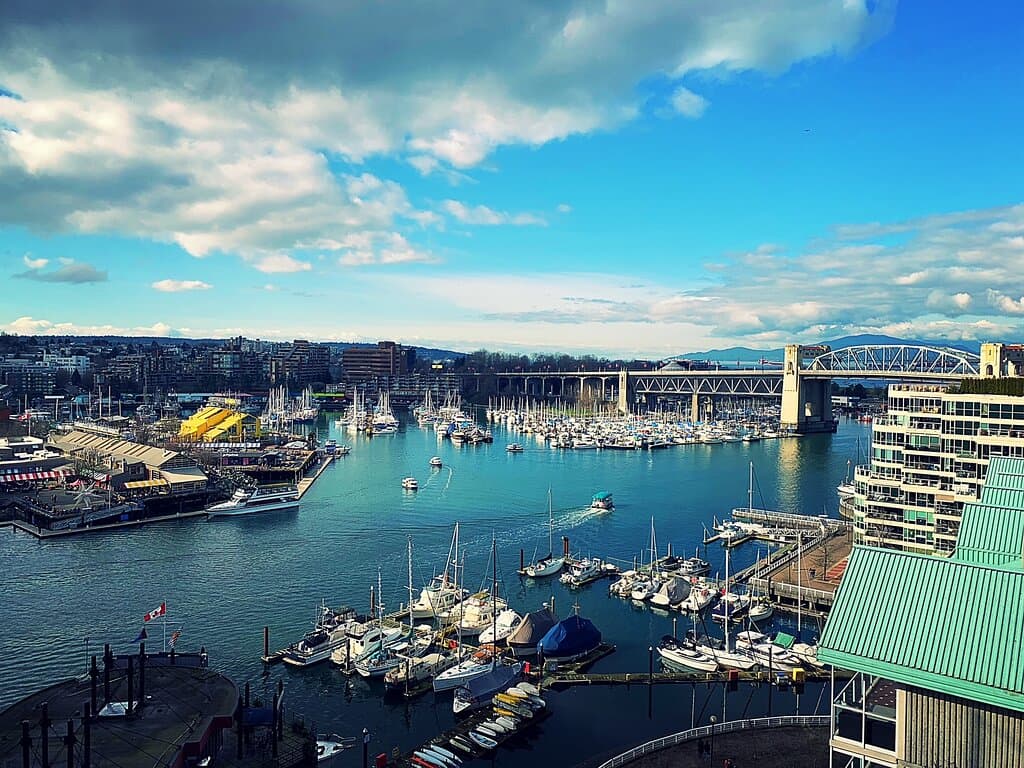 Granville Island (from the Burrard bridge)