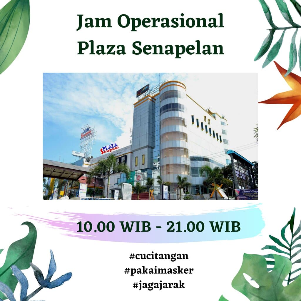 jam operasional plaza senapelan