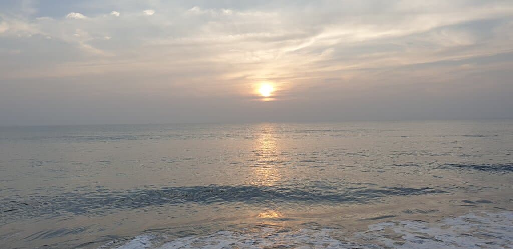 Sun Set At Madhavpur Beach