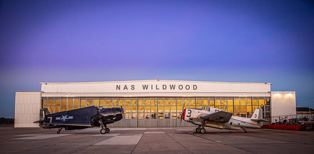 Night shot at Historic Hangar #1 by Werner Tedesco!