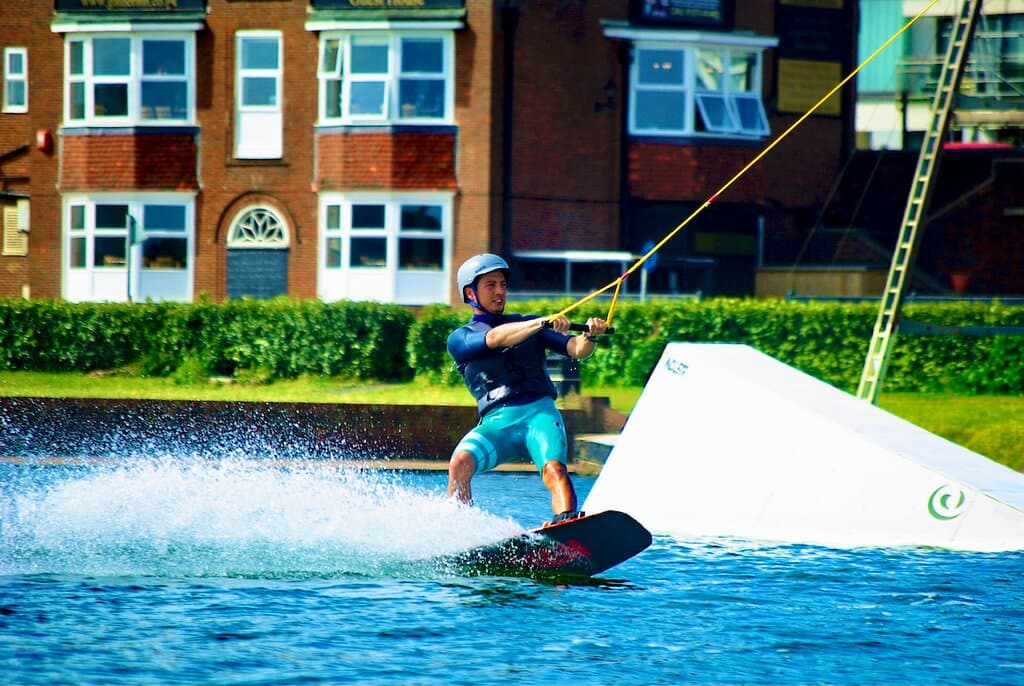 Wakeboarding on Hove Lagoon