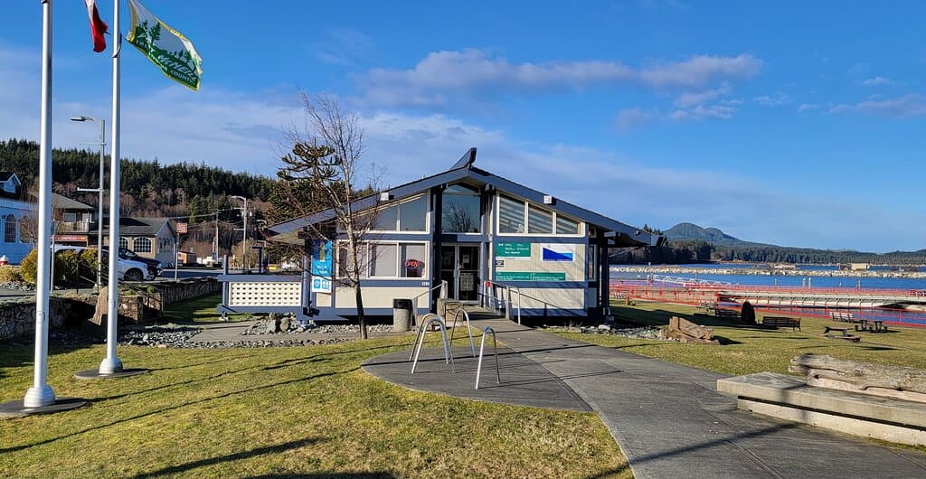 The entrance to our Harbour Office and Information Center