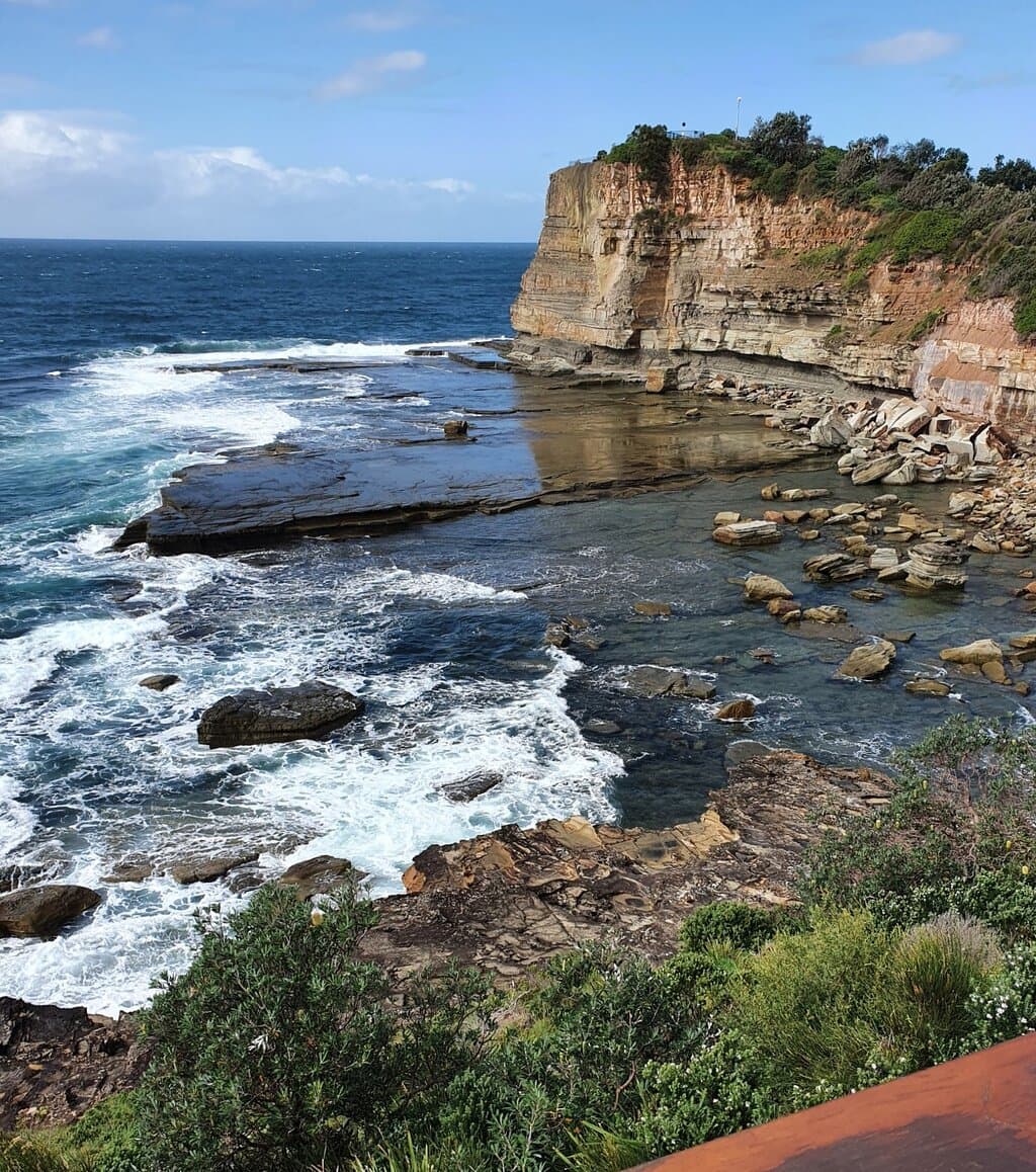 The Skillion, with rock platform