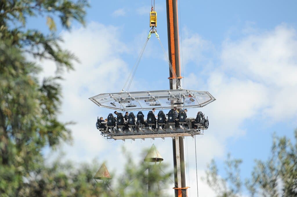 Dinner in the Sky from a distance