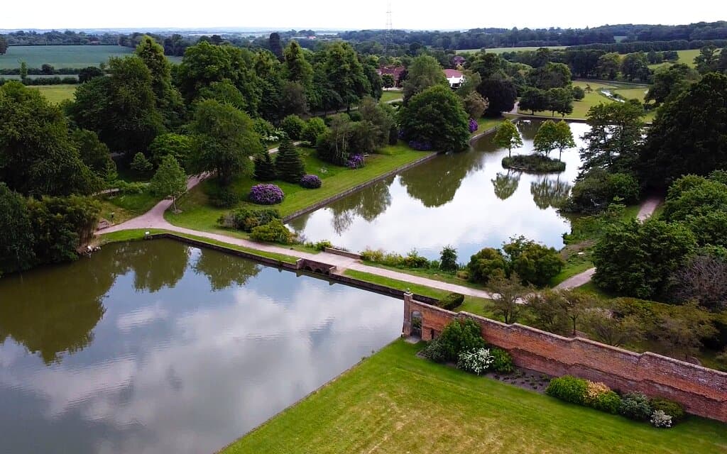 Aerial view of Markshall Estate
