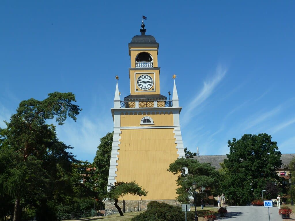 Amiralitetsklockstapeln i Amiralitetsparken i Karlskrona