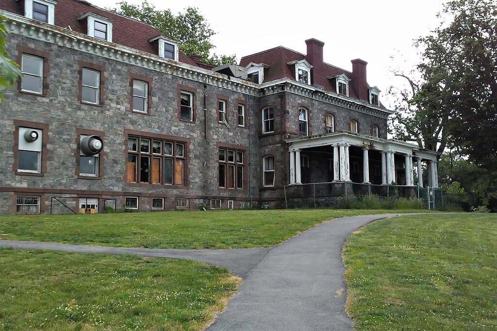 Back of the mansion