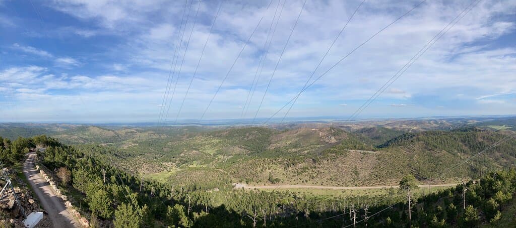 Panoramic view from the fire tower