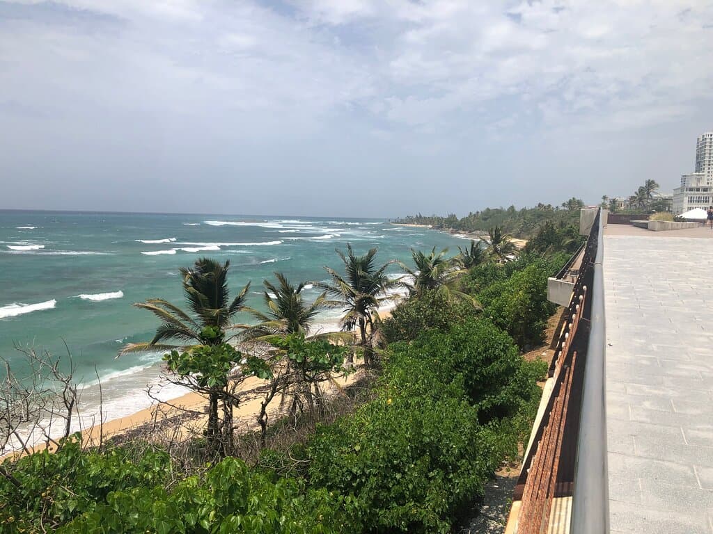 looking back towards Escambron Beach Park