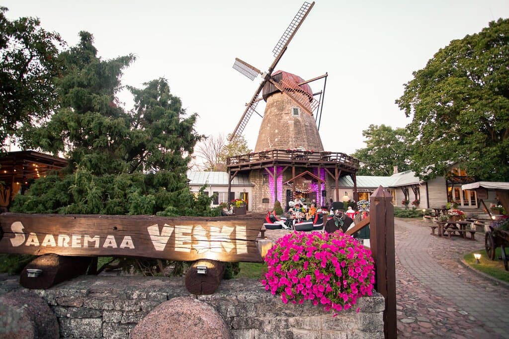 The windmill from the year 1899 - The sightseeing and popular dining place in Kuressaare