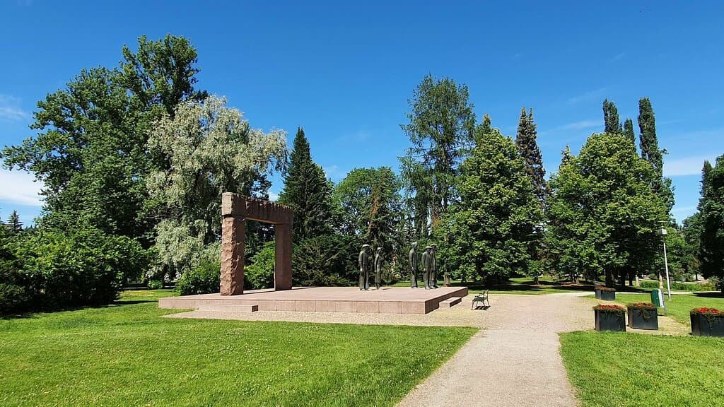 The Red Captive monument