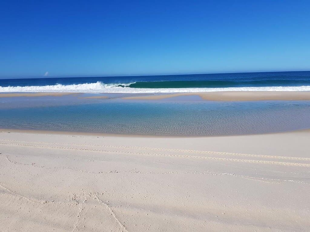 a Formação de um lago mar 