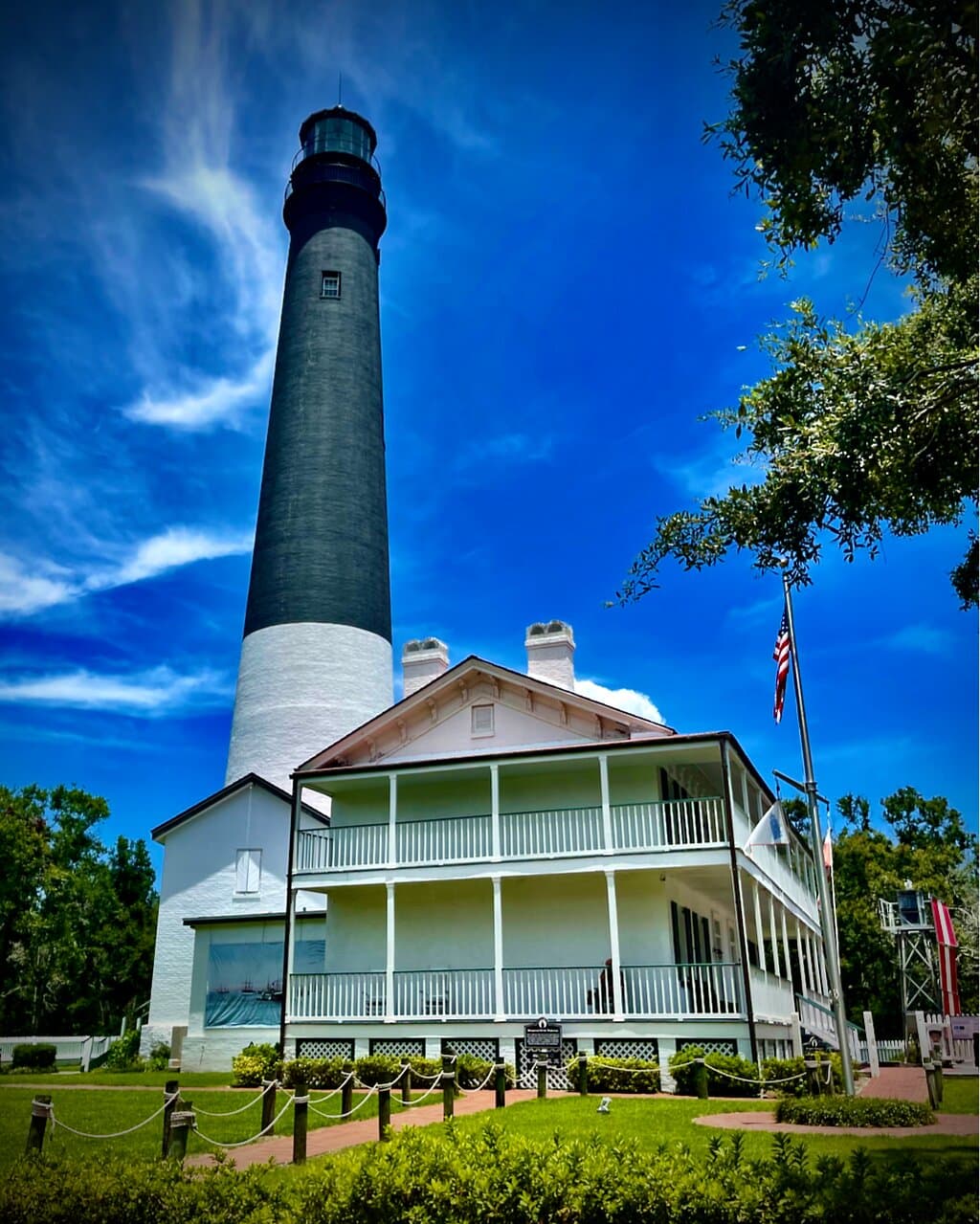 Sometimes the clouds just seem to dance in the sky around the tower.