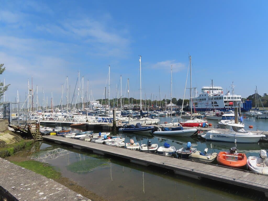 Yachts and boats in the harbour