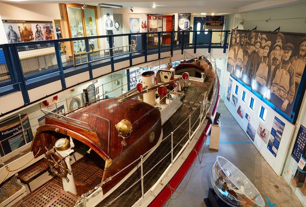 The lifeboat H.F.Bailey is at the heart of the museum. It was stationed at Cromer under Cox Henry Blogg from 1935 - 1945.
Image credit: Richard James Taylor