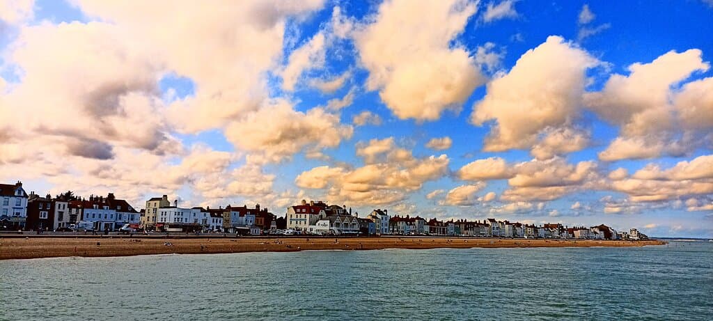 Deal beach. Stoney not sand..