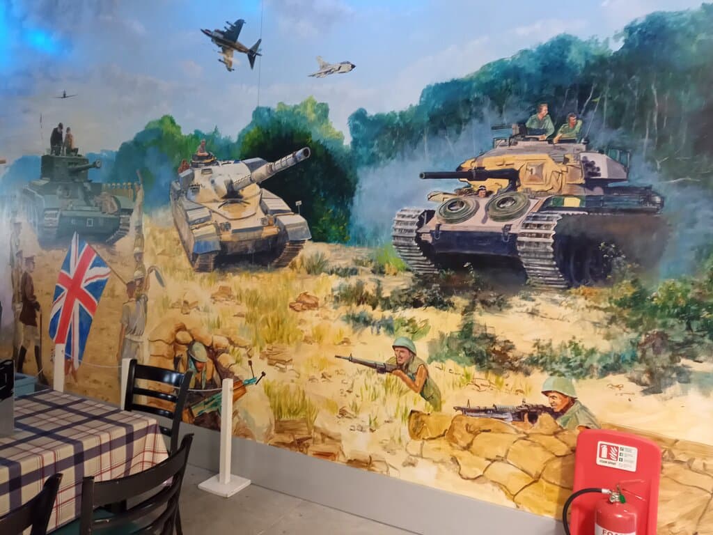 The Muckleburgh canteen artwork