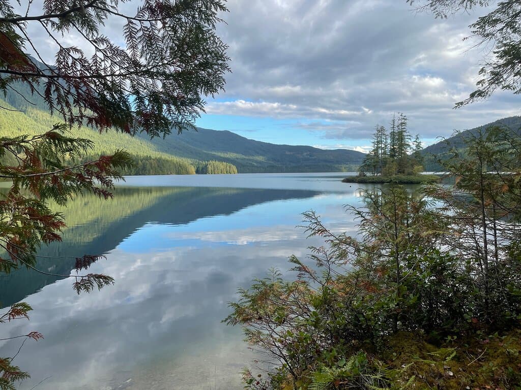 Stunning evening views along the trail 