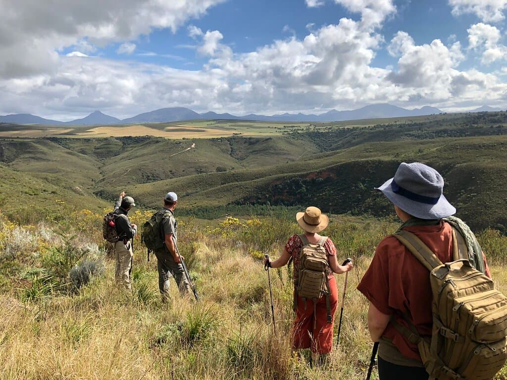 Wonderful walking trail between beautifully designed luxury tented camps
