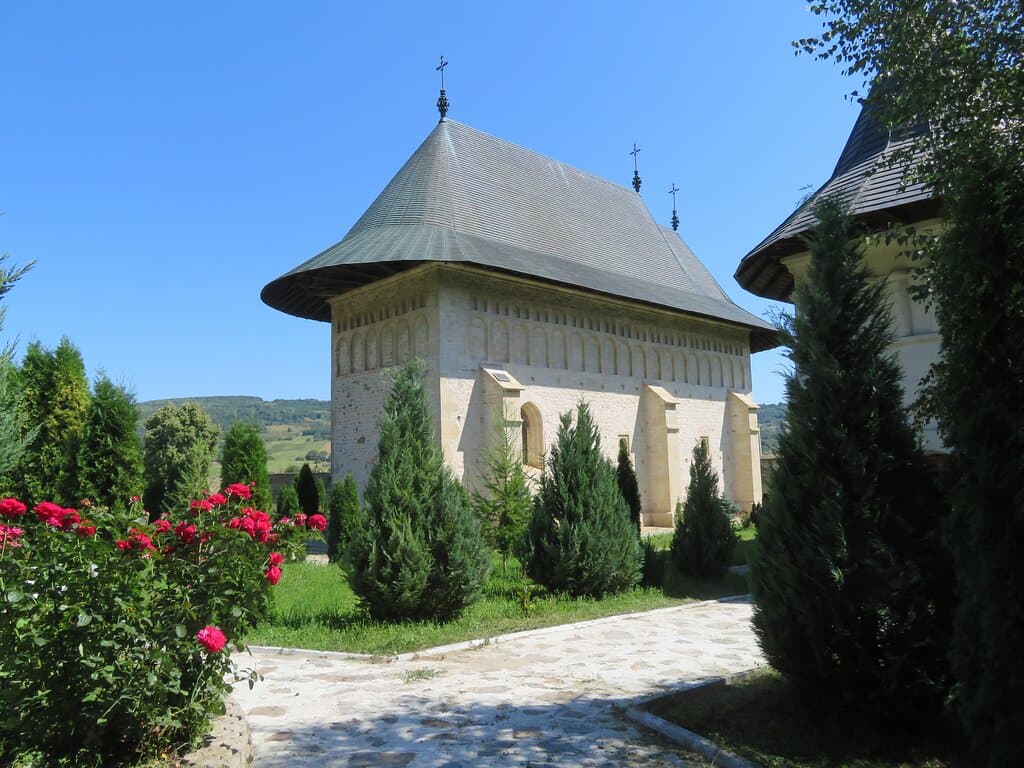 RO: Dobrovăț; Mânăstirea Dobrovăț, Eingangstor