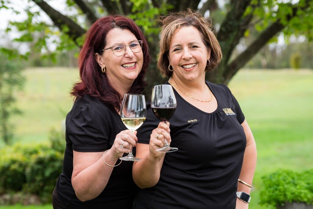 Sisters Leeanne Puglis-Gangemi and Robyn Puglisi-Henderson, fourth generation vignerons.