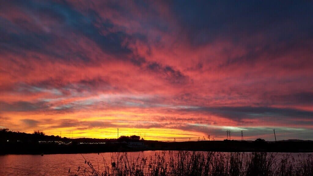 Sunset at Franklin Hot Springs