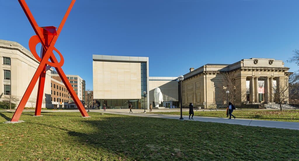 UMMA exterior, fall 2021