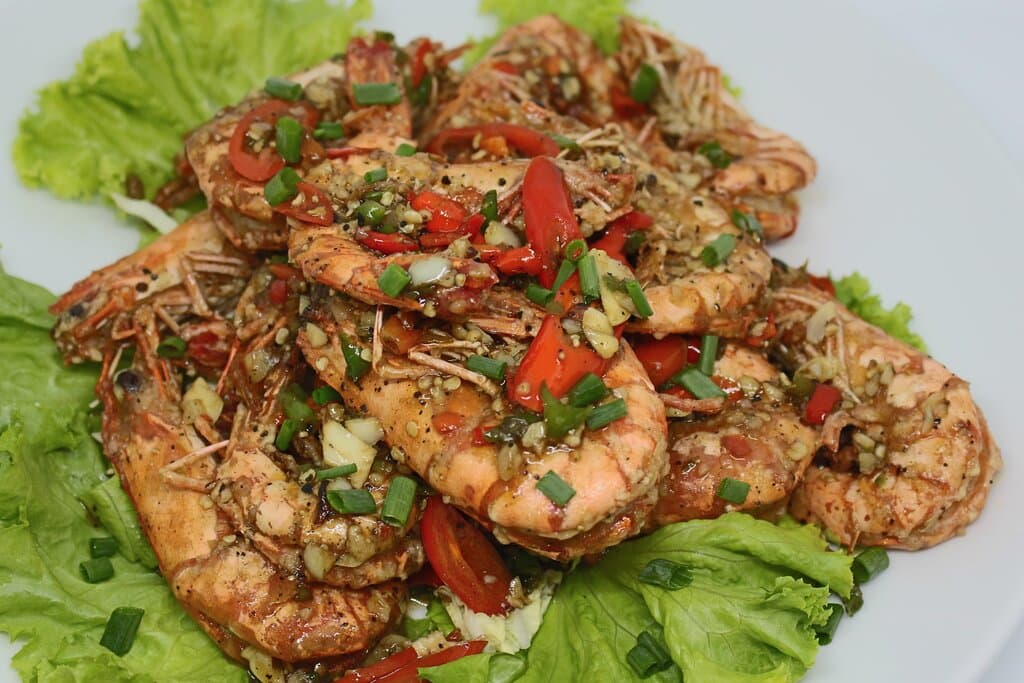 Stir Fried Prawn With Chili and Garlic