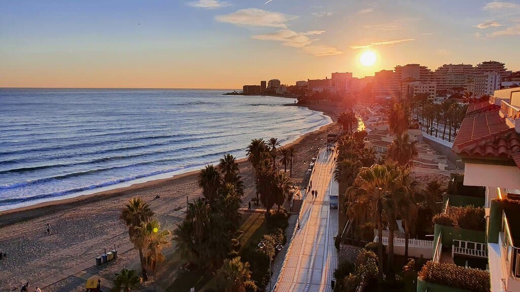 Sunset from our terrace at Vincci Seleccion Aleysa