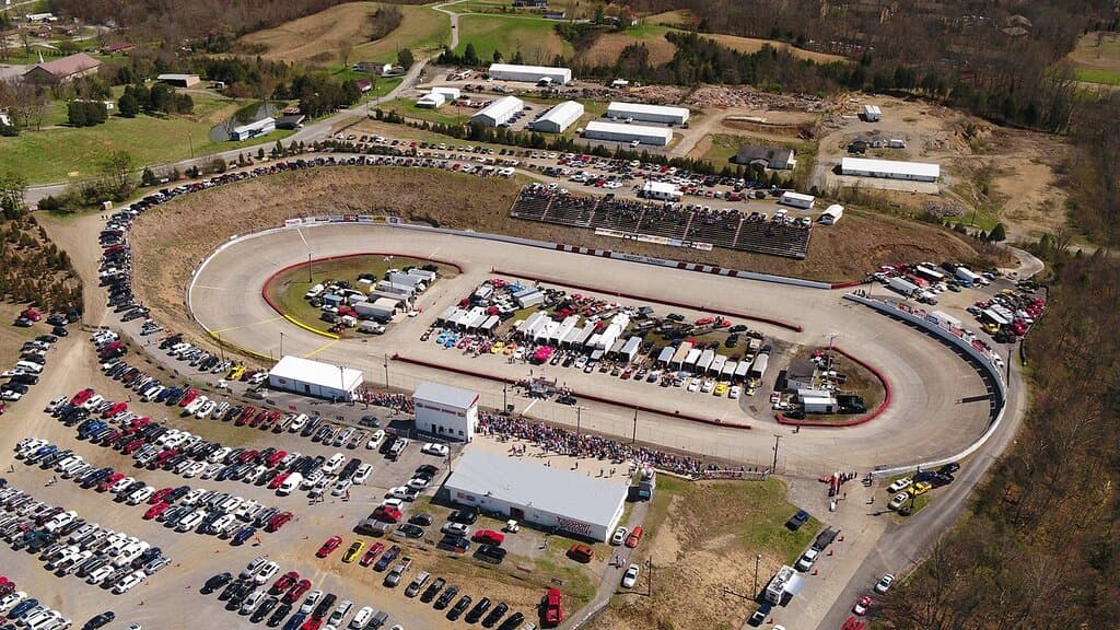 3/8 Mile Concrete Oval.