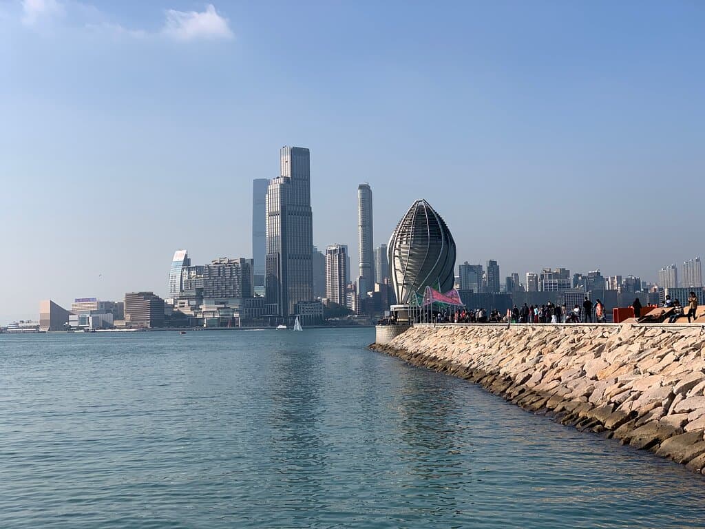 East Coast Park Precinct and Kowloon Skyline in the distance