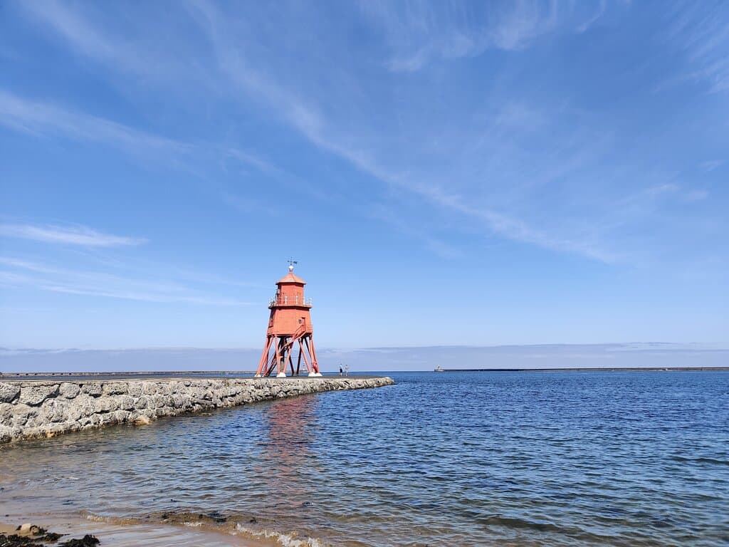 Herde Groyne Lighthouse at Littlehaven Beach