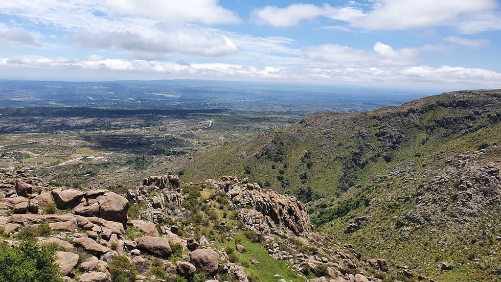 Vista del valle de Traslasierra