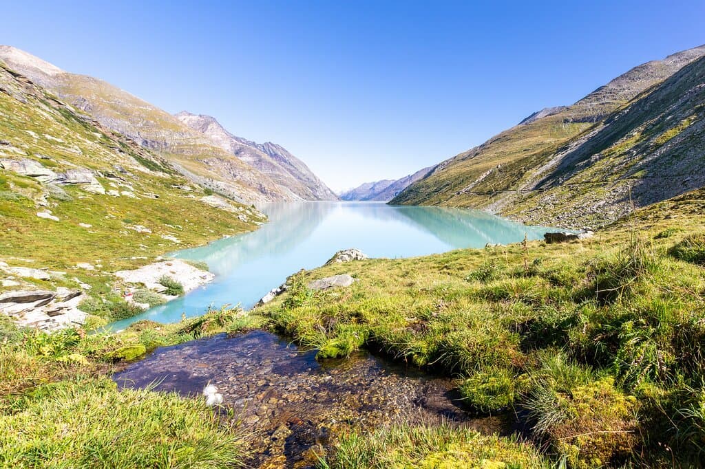 Malerischer Stausee Mattmark