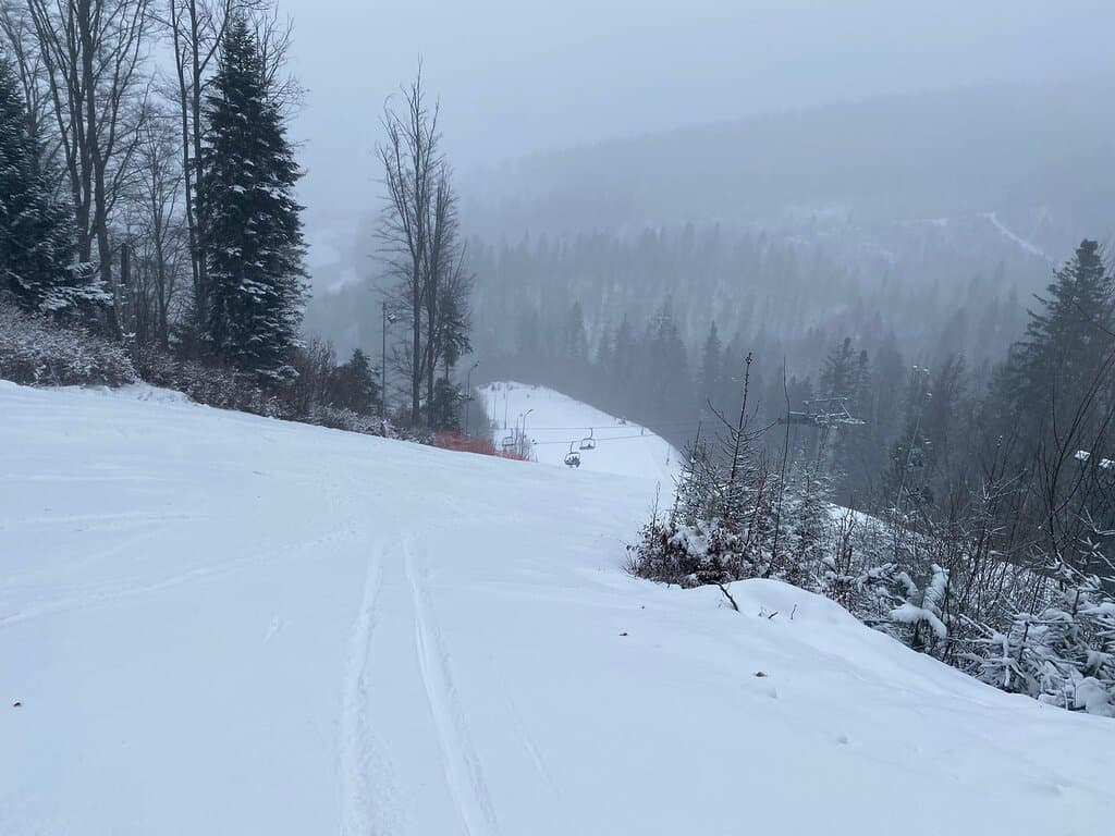 On top of Soimul Ski Slope