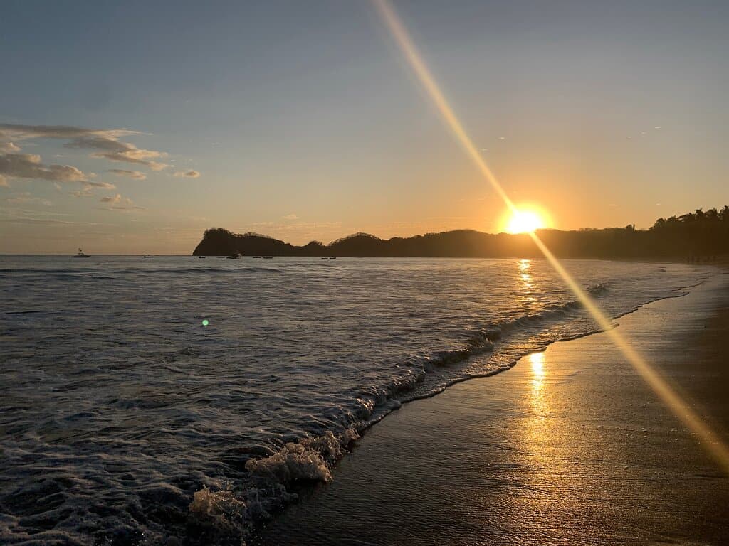Sunset at Playa Garza